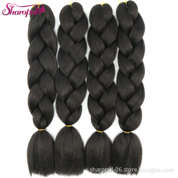 Black hair Pre Twisted Crochet Braid Hair weave 24 inch 100g/pc synthetic crochet braids hair bulk vebdor
